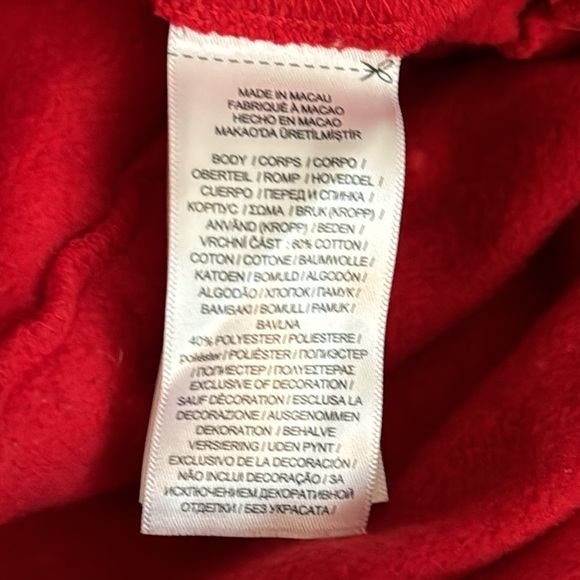 POLO RALPH LAUREN‎ Red Bear Fleece Dress Girl Size L XL Winter Drawstring Beret - Picture 6 of 8